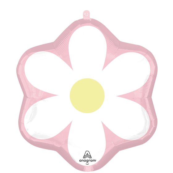 Little Daisy Pink & White Supershape Foil Balloon