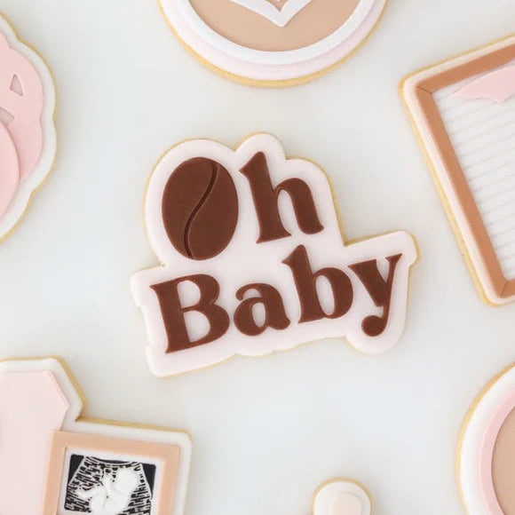 Oh Baby With Coffee Bean Debosser And Cutter