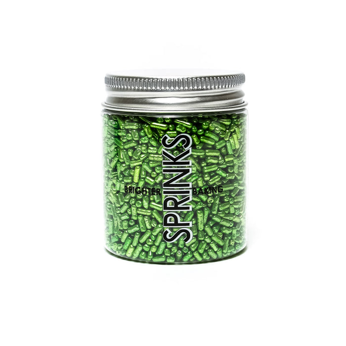 METALLIC GREEN Jimmies 1mm (85g) - by Sprinks