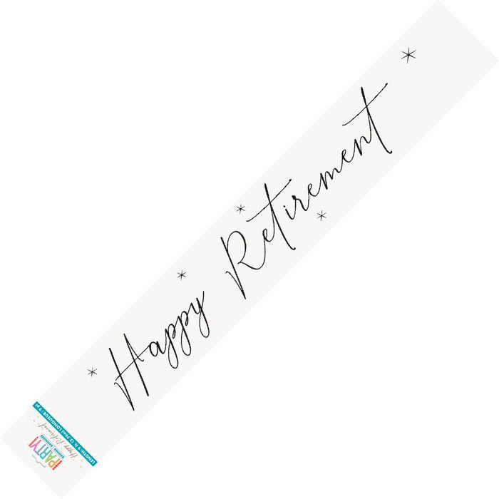 Happy Retirement Foil Banner 2.74m