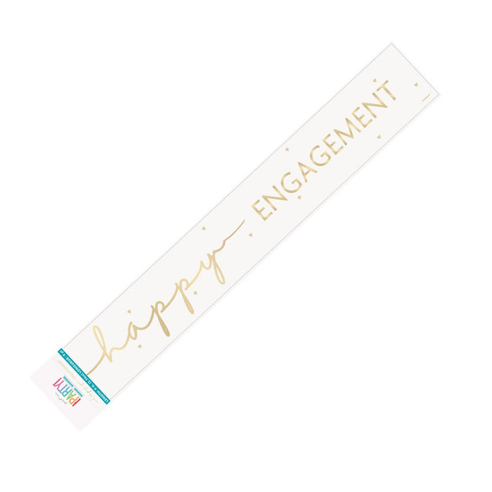 Happy Engagement Foil Banner 2.74m