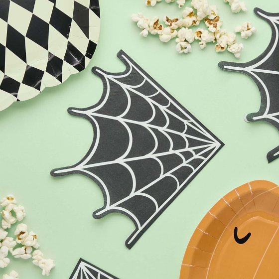 Retro Halloween Cobweb Napkins 16pk