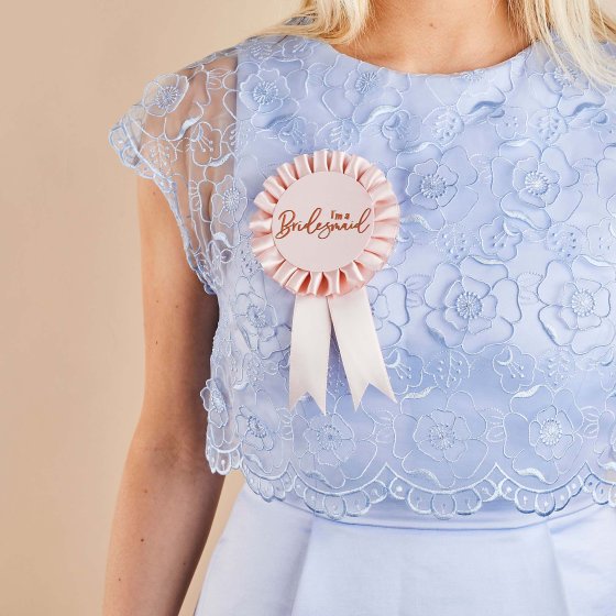 She Said Yaaas Bridesmaid Badge