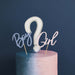 We Wonder What You Are? Gender Reveal Card Cake Topper Set