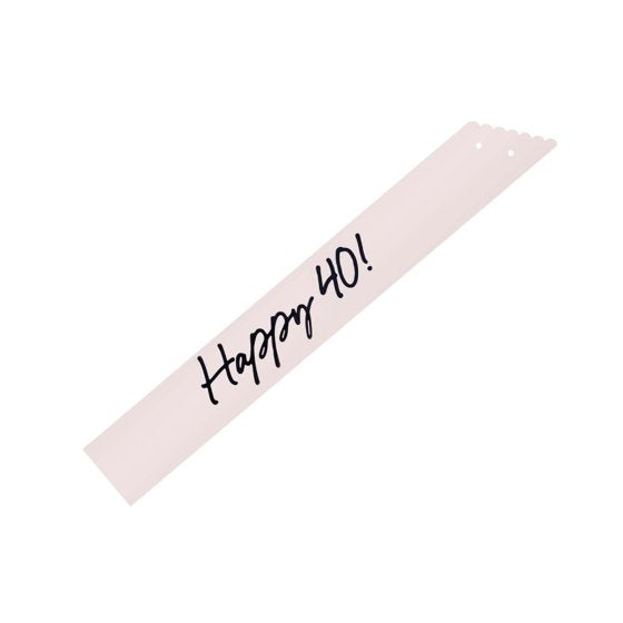 Elegant Milestone Sash 40th