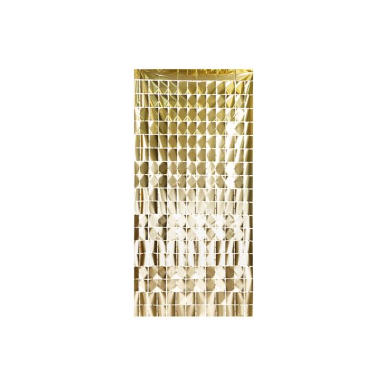 Square Party Foil Backdrop Gold