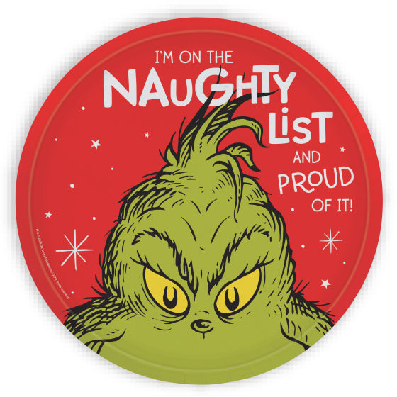 Dr. Seuss The Grinch 23cm Paper Plates 8pk