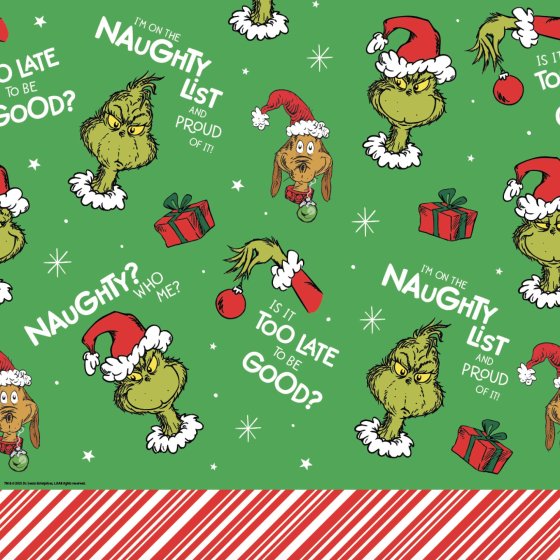Dr. Seuss The Grinch Paper Tablecover