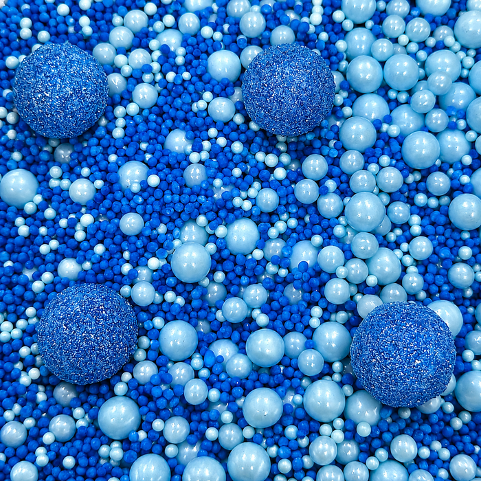 Blue Glitter Pop Sprinkles 100g - Sweet Celebrate