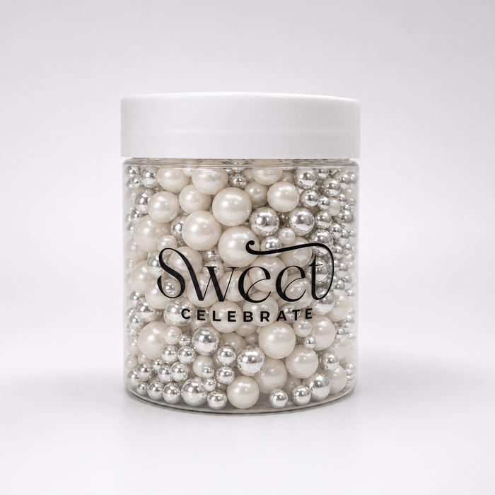 Silver Luxe Sprinkles 100g - Sweet Celebrate