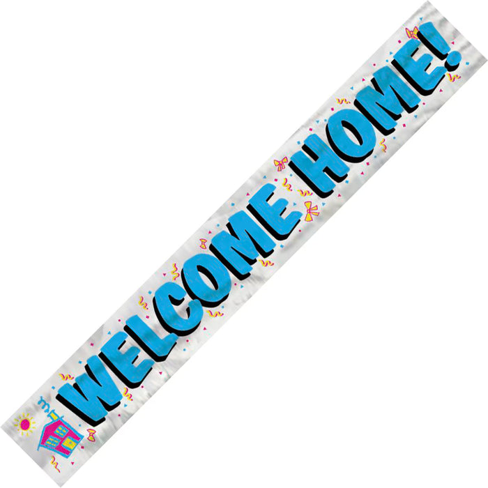 Welcome Home Foil Banner 2.74m