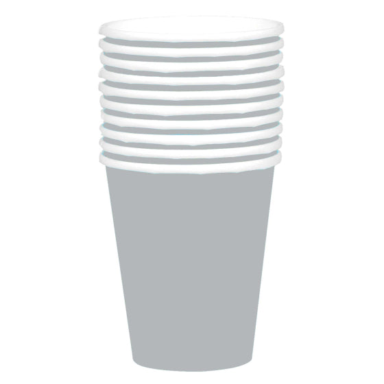 354ml Paper Cups 20 Pack- Silver