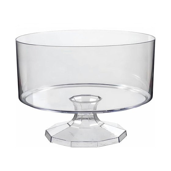 Trifle Container Clear Plastic - 18cm Dia x 15cm - Medium