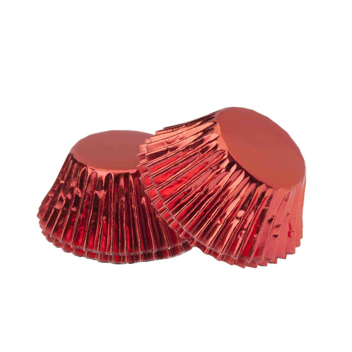 Foil Mini Cupcake Cups Red - 30pk