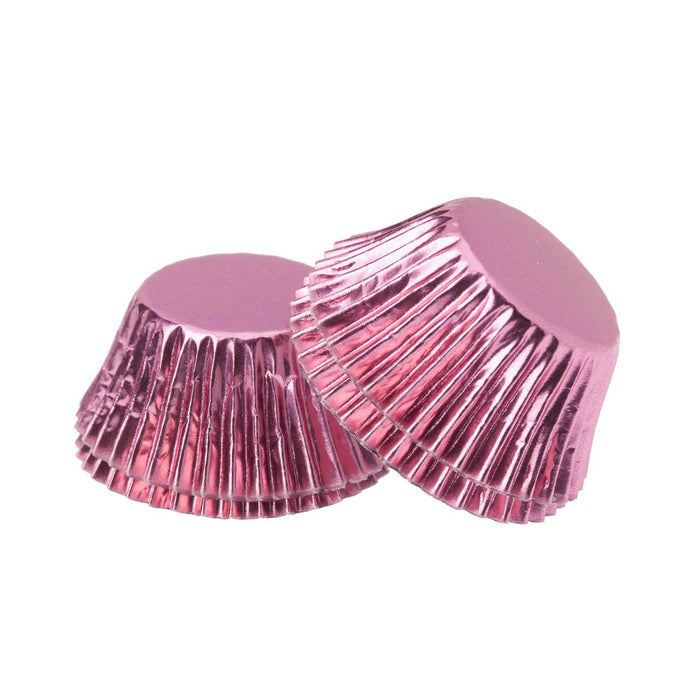 Foil Mini Cupcake Cups Baby Pink - 30pk