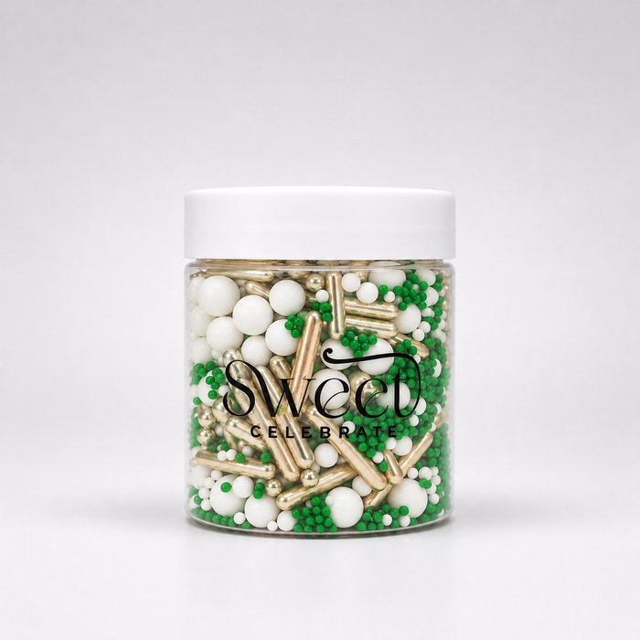 Green Glitz Sprinkles 100g - Sweet Celebrate