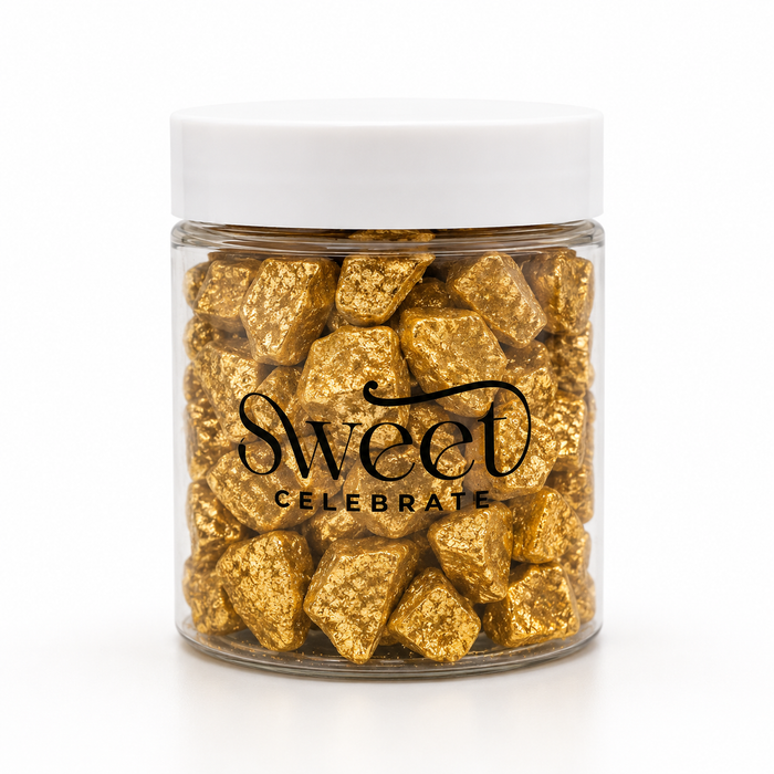 Gold Sugar Rocks 75g - Sweet Celebrate