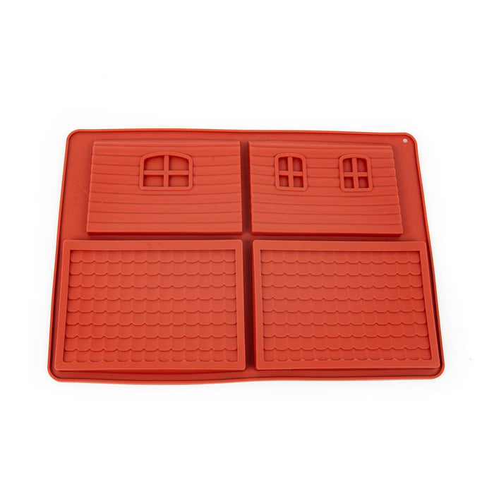 Large GINGERBREAD HOUSE (2 pieces) Silicone Mould