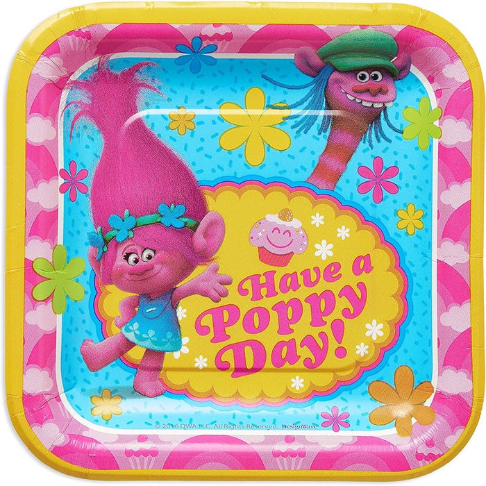 Trolls Paper Plates 8pk