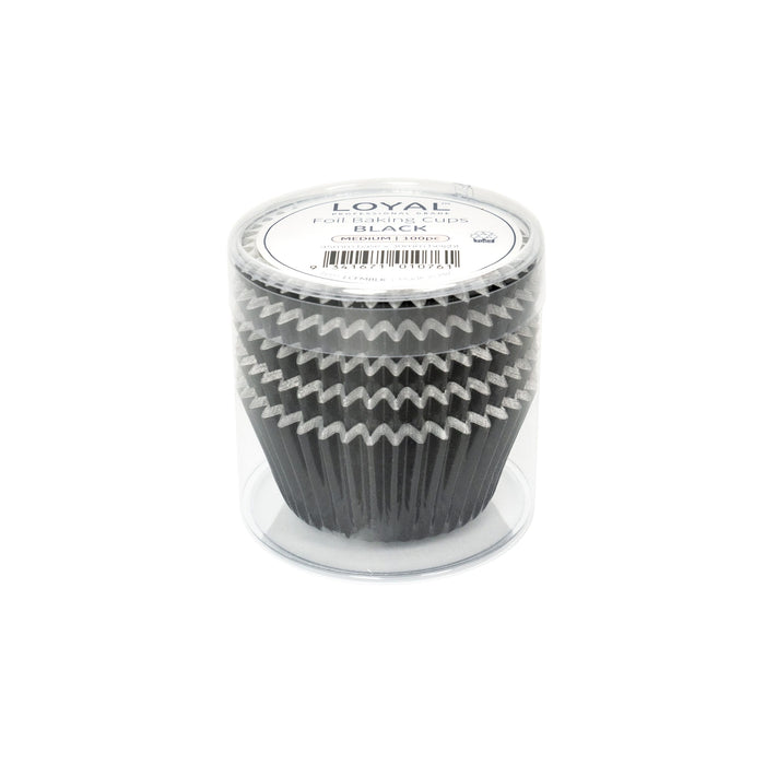 LOYAL Foil Baking Cups Black - Small (100pc)