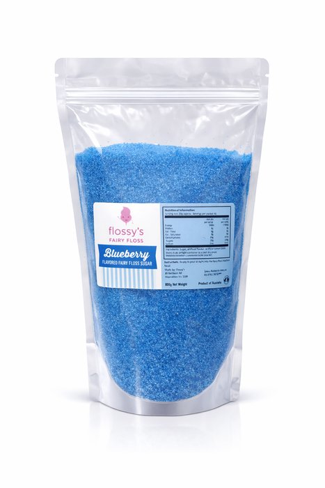 Fairy Floss Sugar 800g - Blueberry