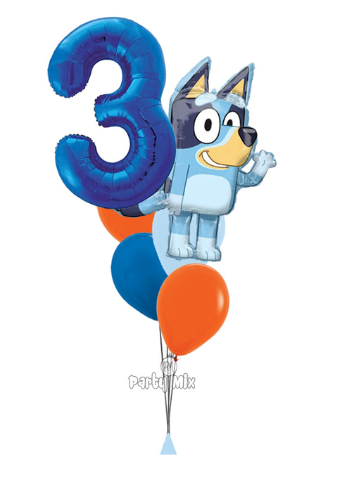 Number Character Foil Balloon Bouquet - LARGE