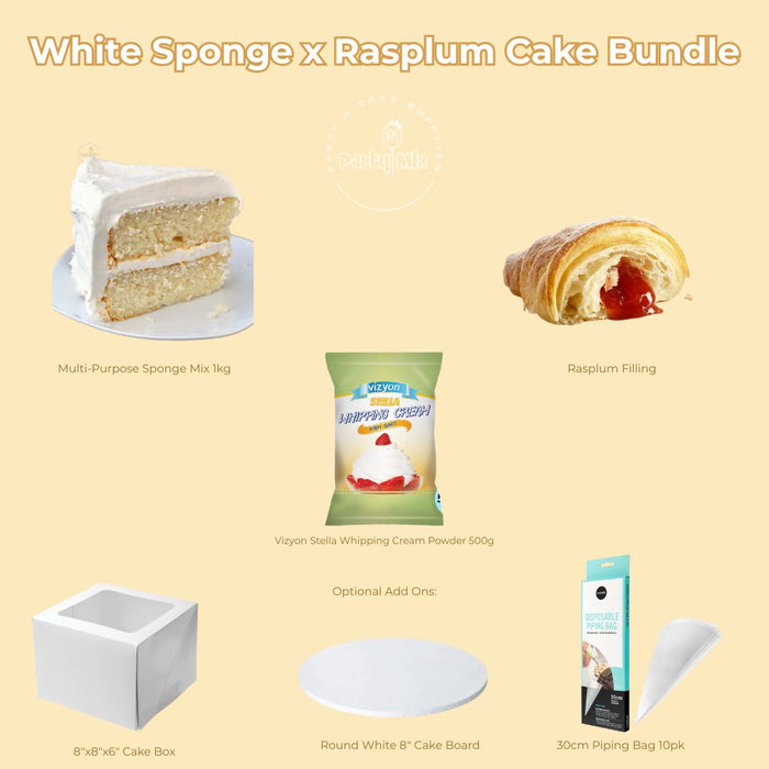 White Sponge x Rasplum Cake Bundle