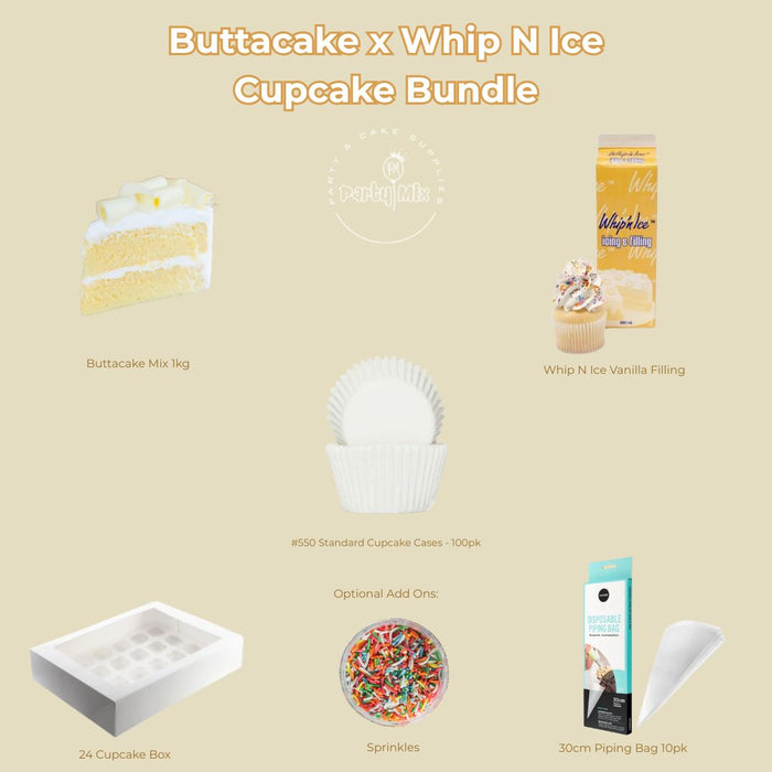 Buttacake x Whip N Ice Cupcake Bundle