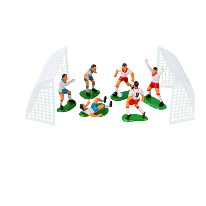 Soccer Cake Figurines 8pc Set
