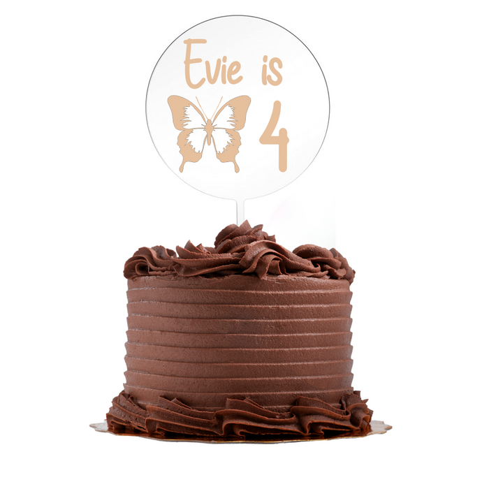 Personalised Cake Topper - Butterfly *Pre Order*