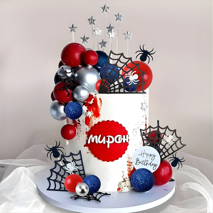 Spiderman Cake Topper Kit 37pc