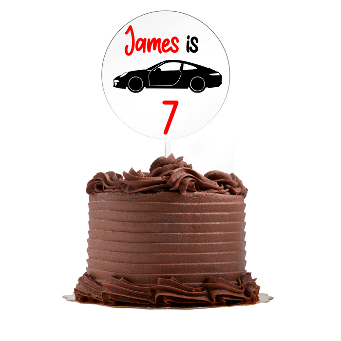 Personalised Cake Topper - Cars *Pre Order*