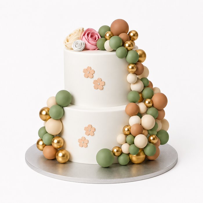 Cake Ball Toppers 30pc - Boho Sage & Gold