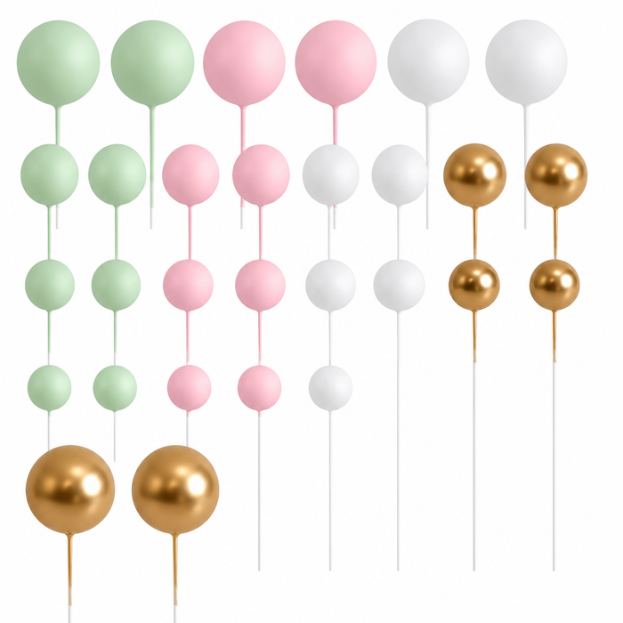 Cake Ball Toppers 30pc - Spring Pastels
