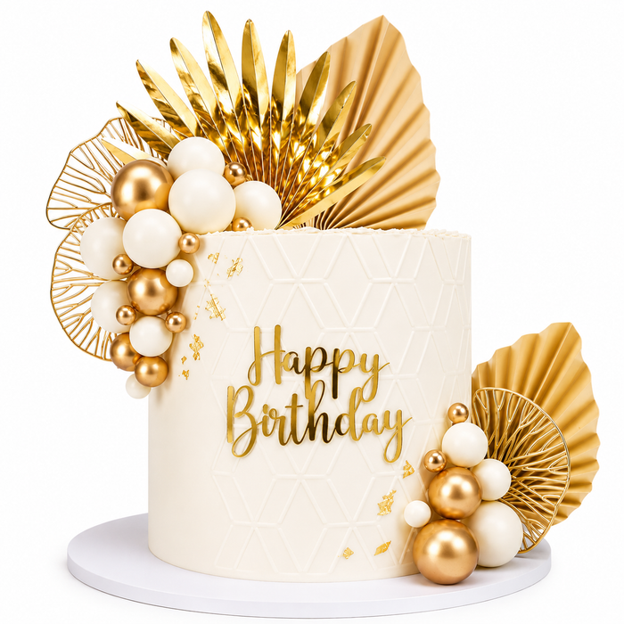 Cake Topper Deco Kit - Gold Luxe