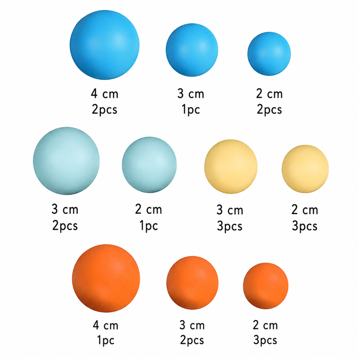 Cake Ball Toppers 20pc - Bright Summer