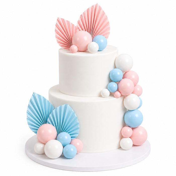 Cake Topper Deco Kit - Gender Reveal