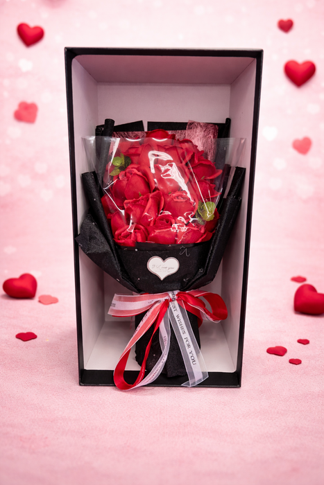 Luxury 18-Rose Gift Box Bouquet