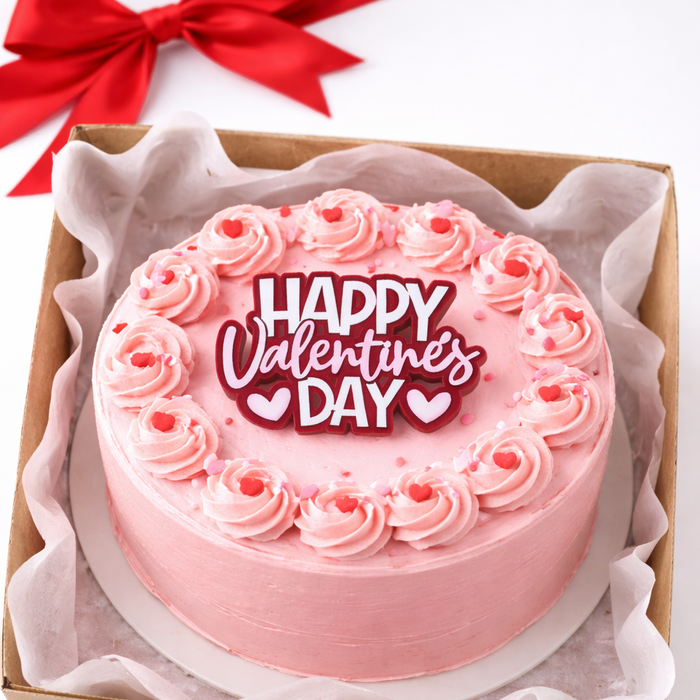 Happy Valentine's Day Cake Charm