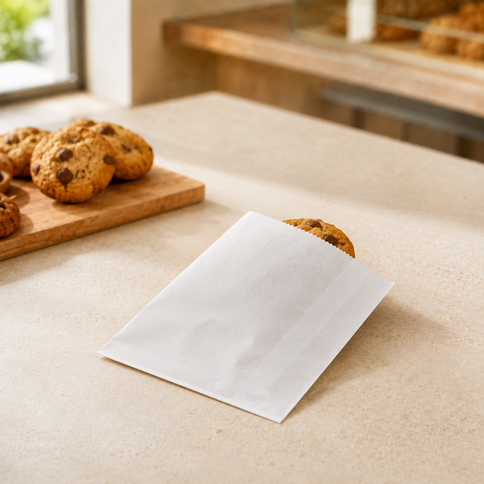 White Paper Food Bag 160 x 110mm - 100pk