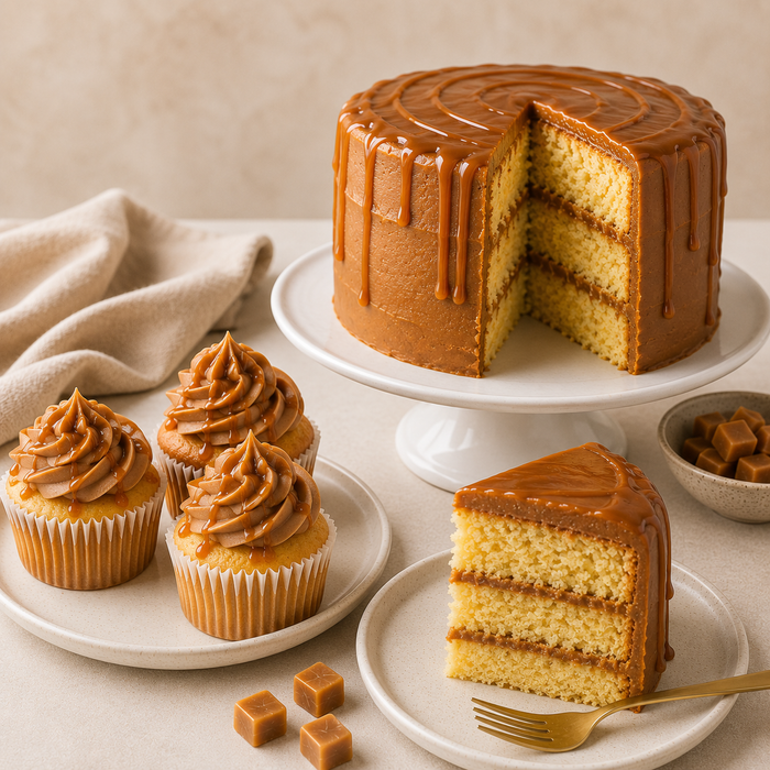 Bakels Caramel Flavoured Delite Cake Mix 1kg