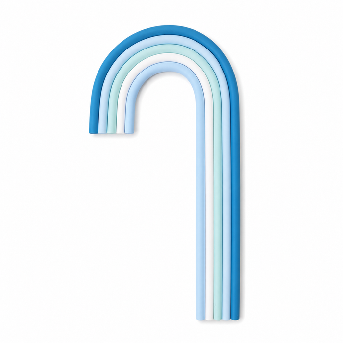 Blue Rainbow Cake Topper 1pc