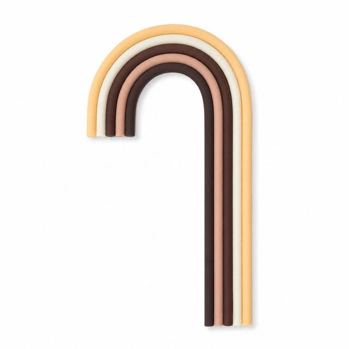 Brown Rainbow Cake Topper 1pc