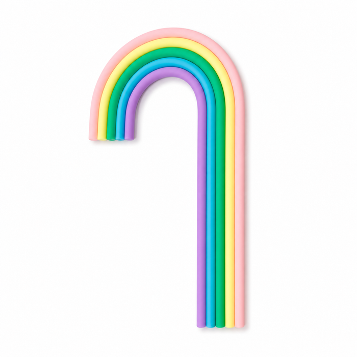 Pastel Rainbow Cake Topper 1pc