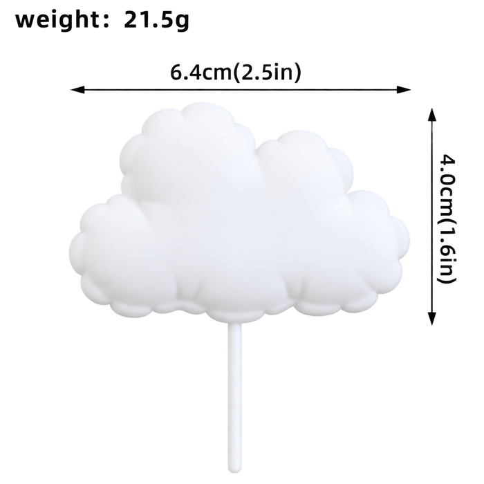 Cake Topper Figurine - Cloud 1pc