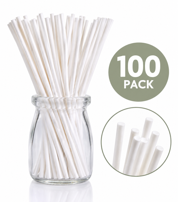 Cake Pop Sticks White - 100pk