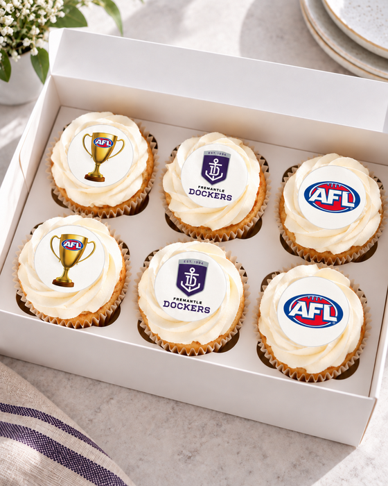 AFL Finals Mixed Edible Icing Image - 24 Cupcake Toppers
