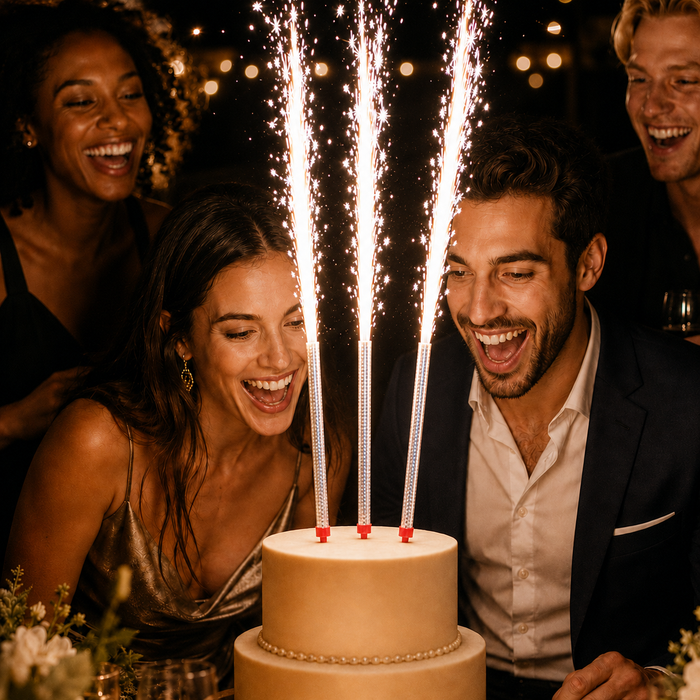 Cake Topper Sparklers 3pc - 18cm
