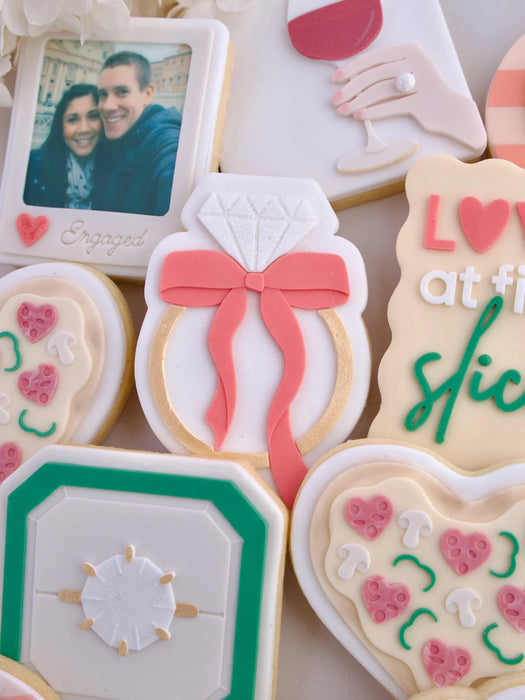 Engagement Ring with Bow Debosser And Cutter