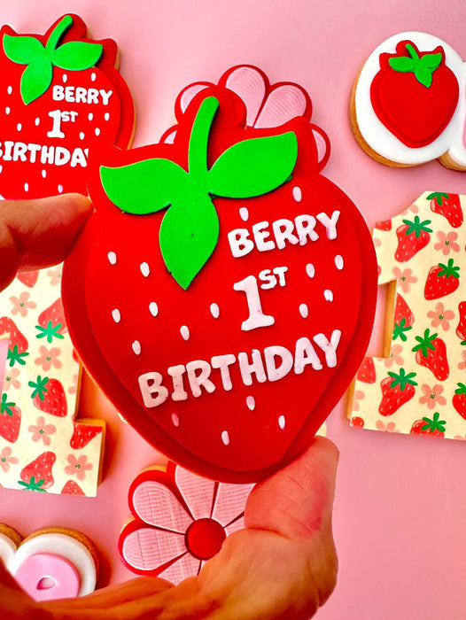 Berry First Birthday Debosser And Cutter